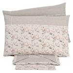 Lenzuola letto fantasia fiorata con smerlo Irge Praga Nova