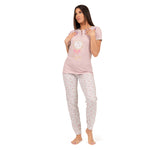 Pigiama donna 3 pezzi lungo + corto cotone Irge TD45