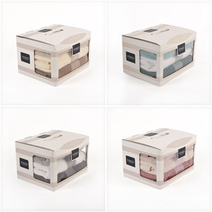 Vingi set 3+3 asciugamani viso e ospite cotone Isabel 