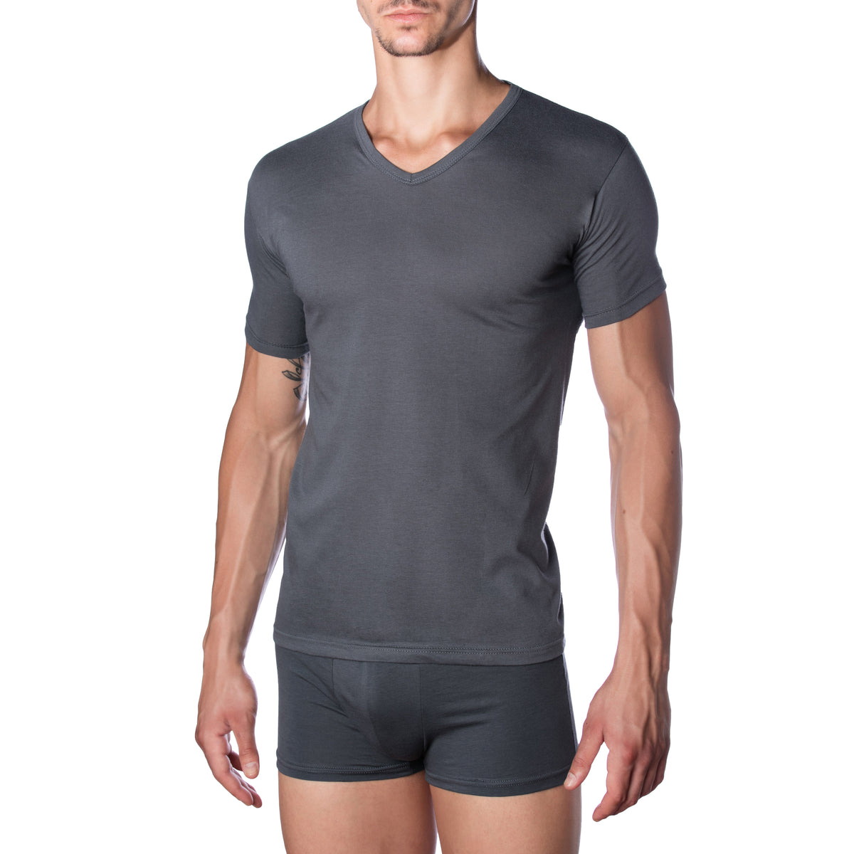Maglia Uomo scollo a V 100% cotone Marc Luis J031