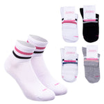 Calzini donna Jadea 21017 cotone con righe orizzontali  4 pz.
