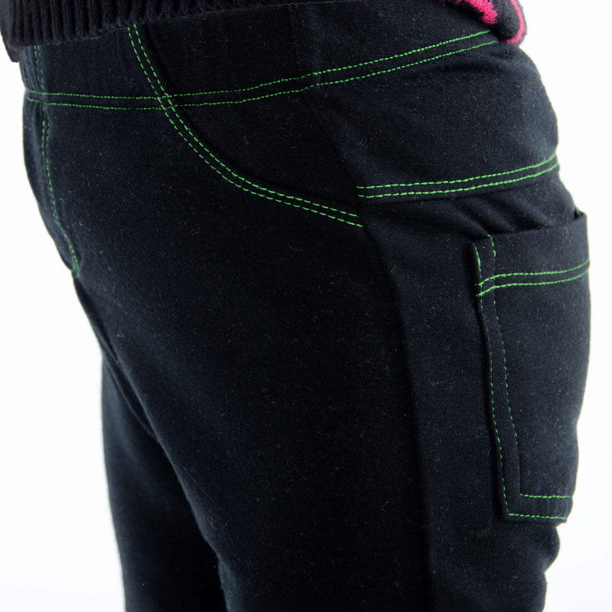 Leggings bimba caldo cotone Meritex blu scuro