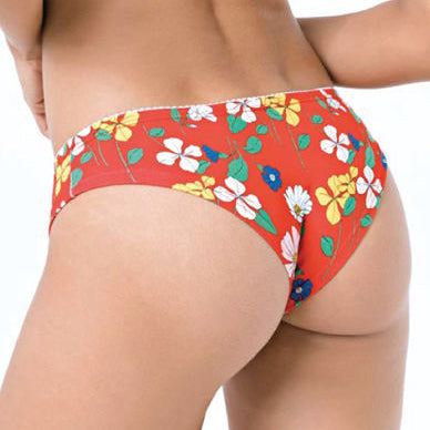 Brasiliano donna jadea 6036 vita bassa floreale 3 pezzi