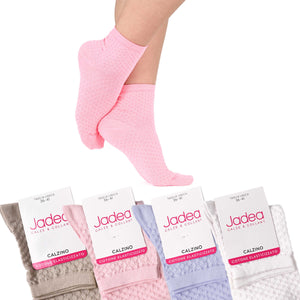 Calzini donna cotone nido d'ape jadea 4 paia