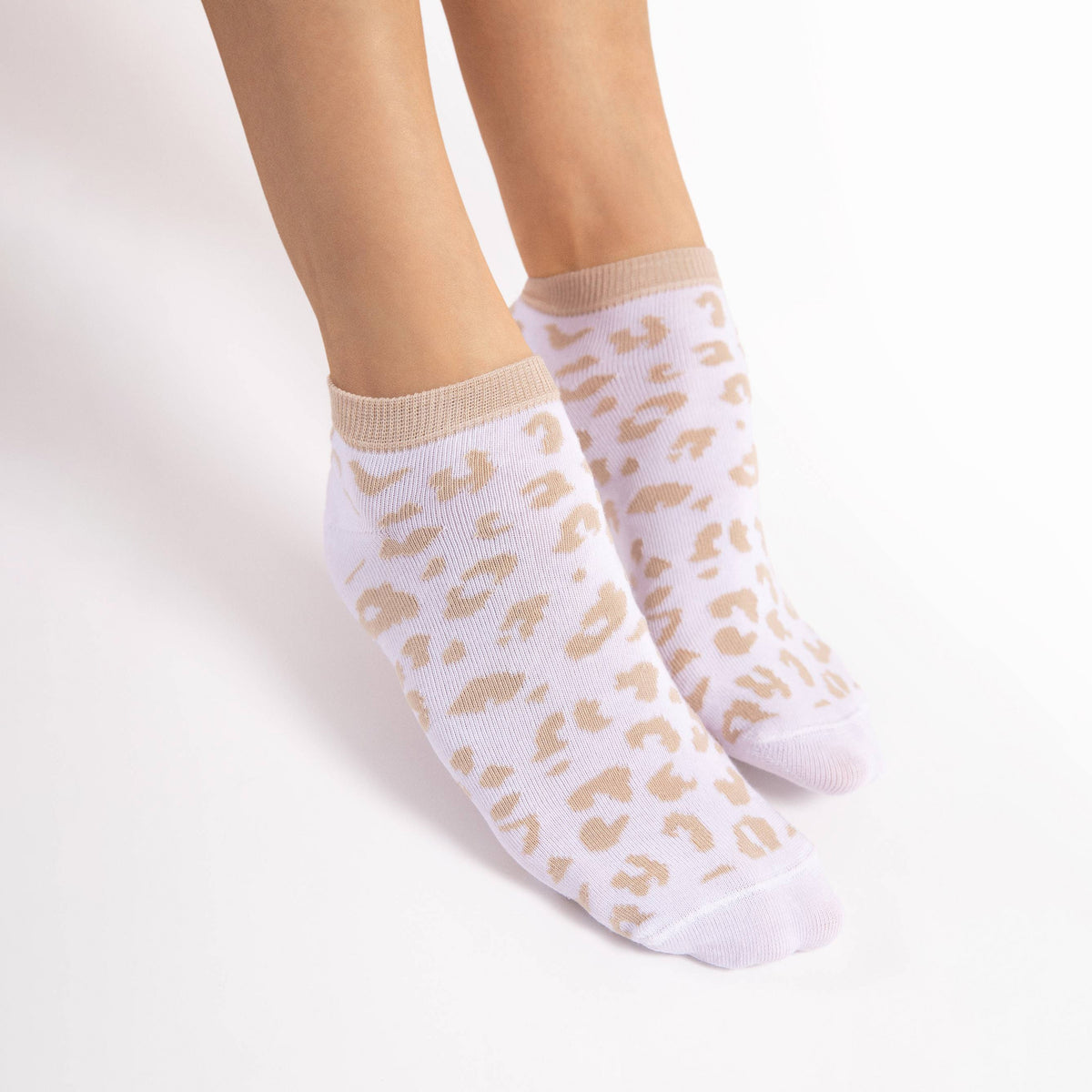 Calze donna leopardate in caldo cotone Fiore Java