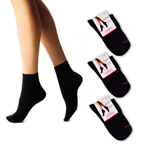 Calzini donna Jadea JB790 caldo cotone nere 3 paia 
