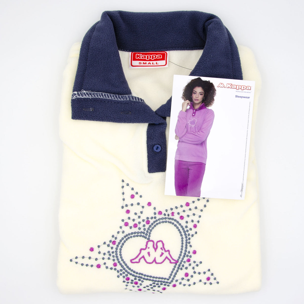 Pigiama donna Kappa 20644 in micropile collo alto