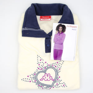 Pigiama donna Kappa 20644 in micropile collo alto