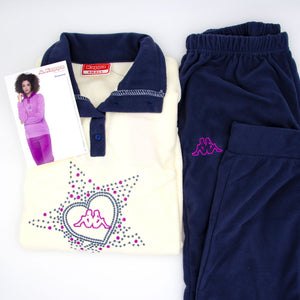 Pigiama donna Kappa 20644 in micropile collo alto
