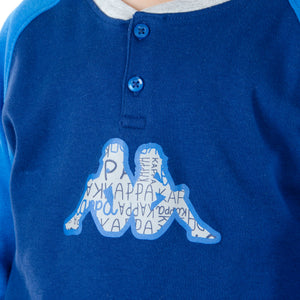 Pigiama bambino Kappa caldo cotone colorato 21420 navy