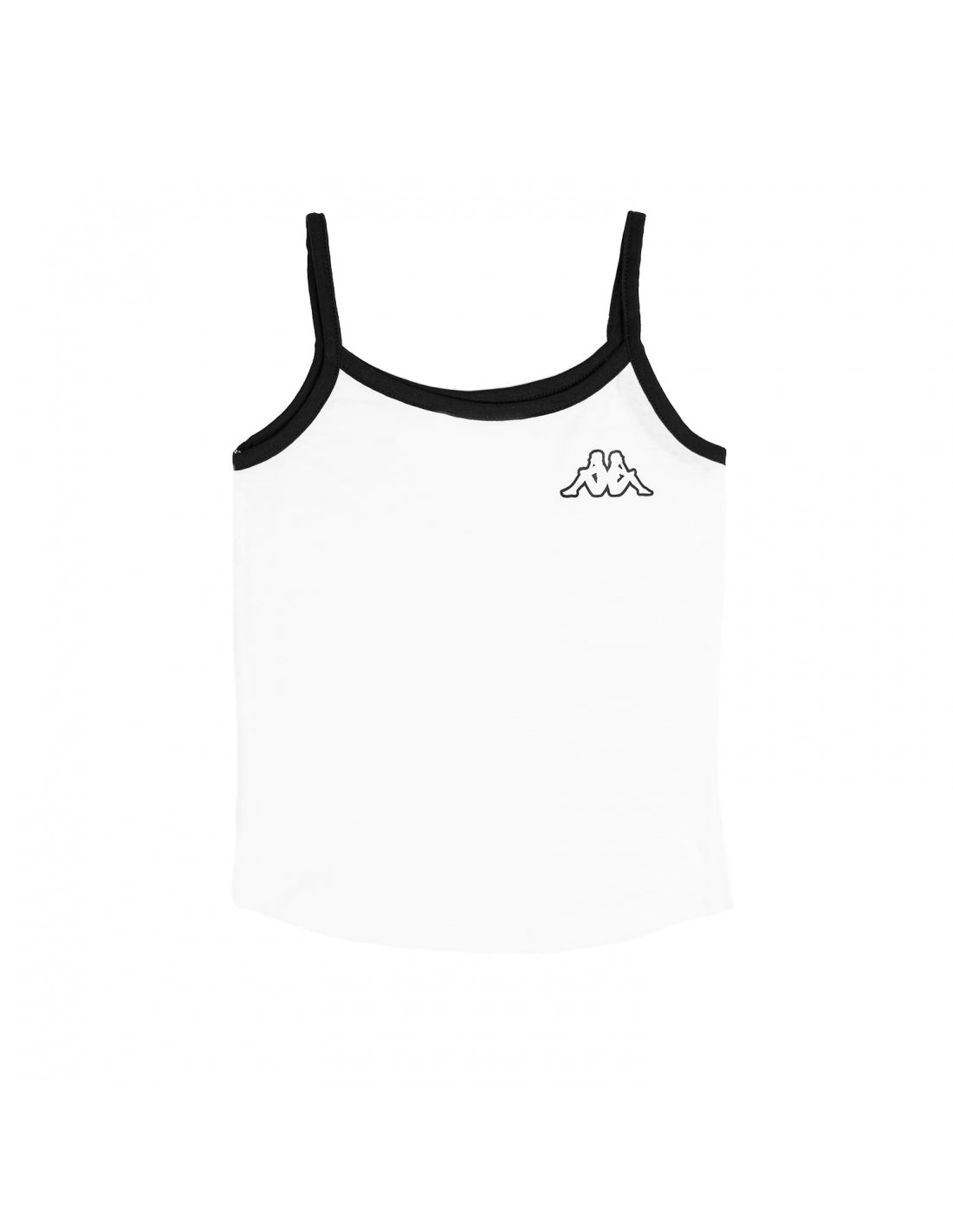 Pigiama bambina Kappa 21340B corto in cotone bianco