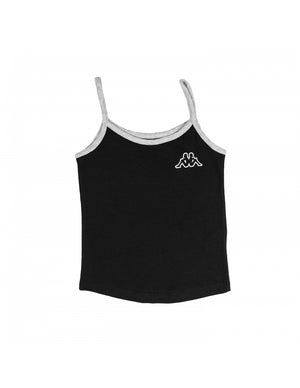 Pigiama bambina Kappa 21340B corto in cotone nero