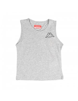 Pigiama bambino Kappa 21240B spalla larga cotone grigio melange 