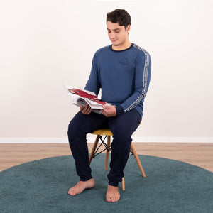 Pigiama uomo Kappa 21271 caldo cotone sportivo con polsini jeans