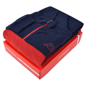 Tuta uomo pile micropolar con zip Kappa bordeaux KMW 22132