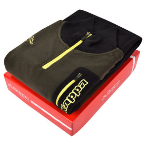 Pigiama tuta in pile micro polar mezza zip e taschino Kappa 22133 militare