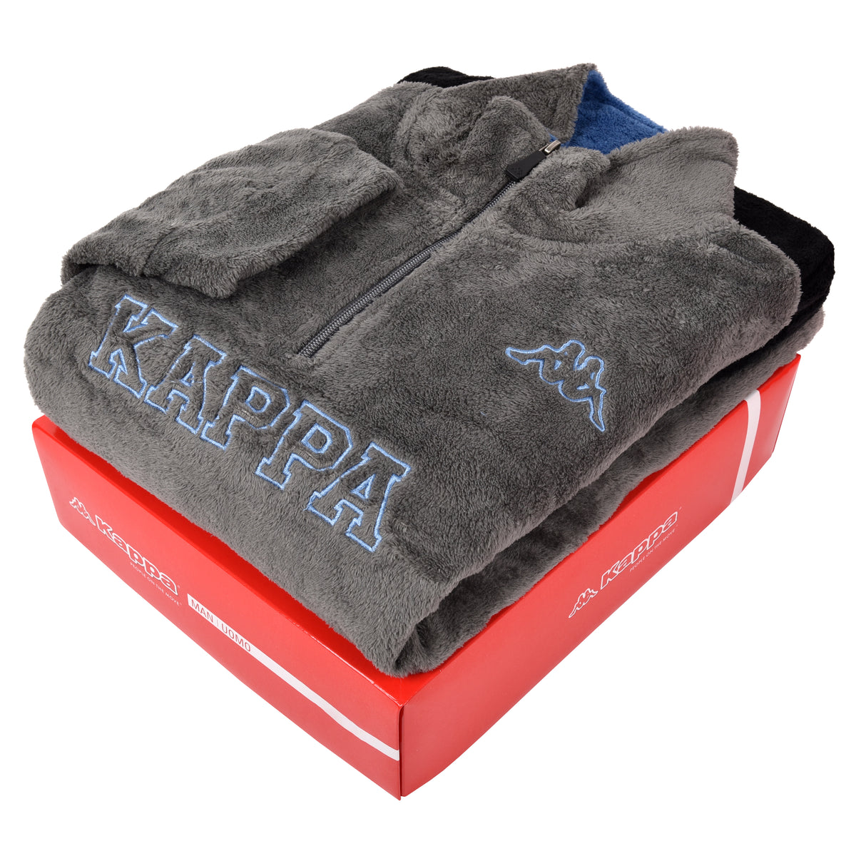 Pigiama uomo in caldo pile coral Kappa KMW22142 piombo