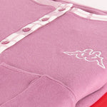 Pigiama donna Kappa 31376 caldo cotone rosa malva quadri