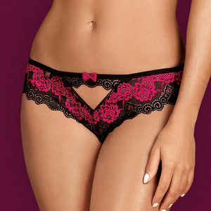 Sexy slip panty Obsessive tulia panties nero fuxia