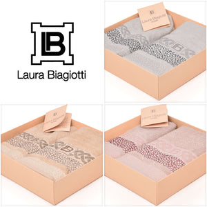 Set asciugamani viso + ospite Laura Biagiotti Kentia 