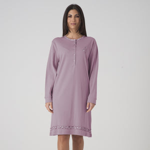 Camicia da notte donna serafino caldo cotone karelpiù KF5028 