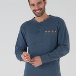 Pigiama uomo serafino caldo cotone karelpiù KF5127