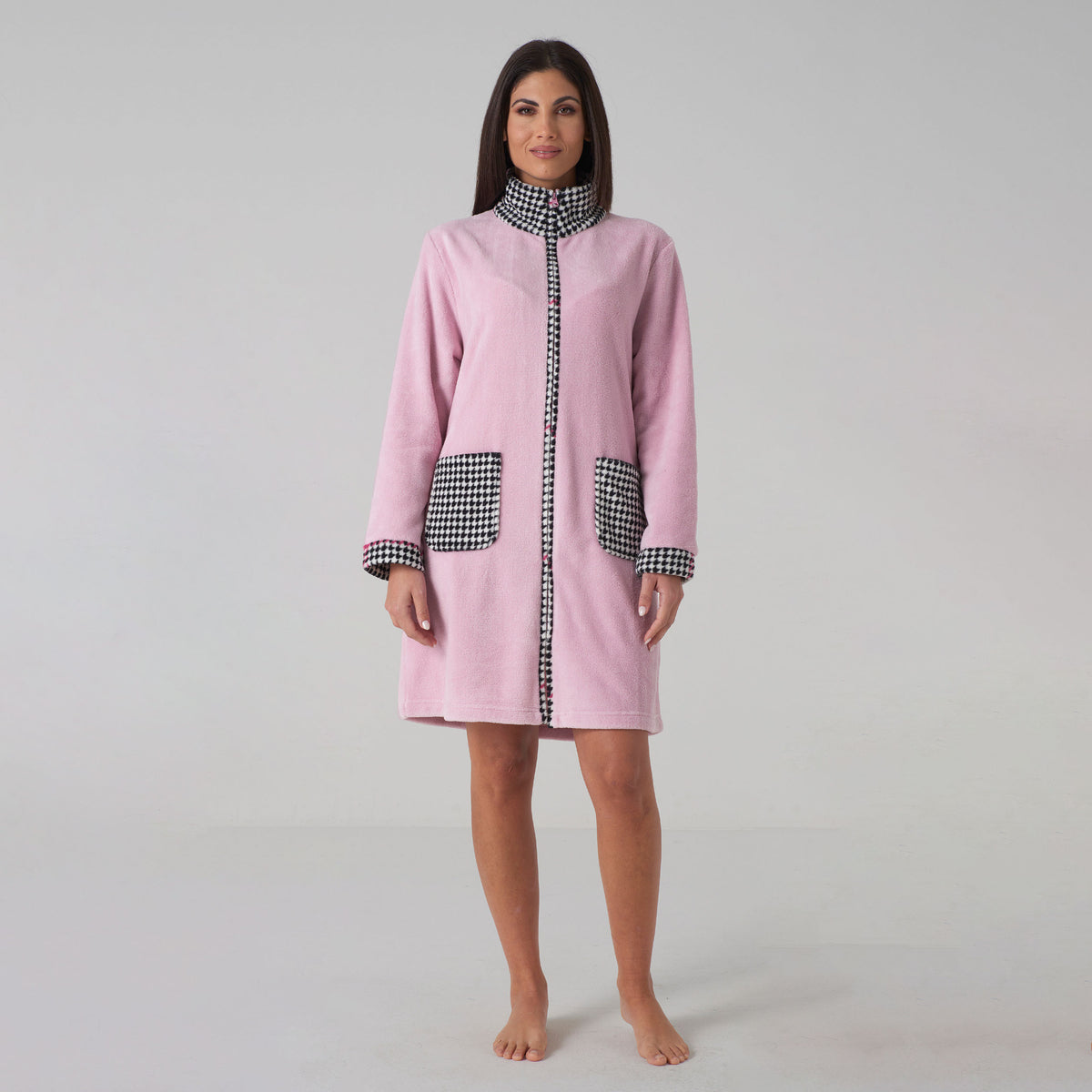 Vestaglia donna con zip coral karelpiù KF5226