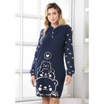 Maximaglia abitino Biancaluna D6511 punto milano orsi blu