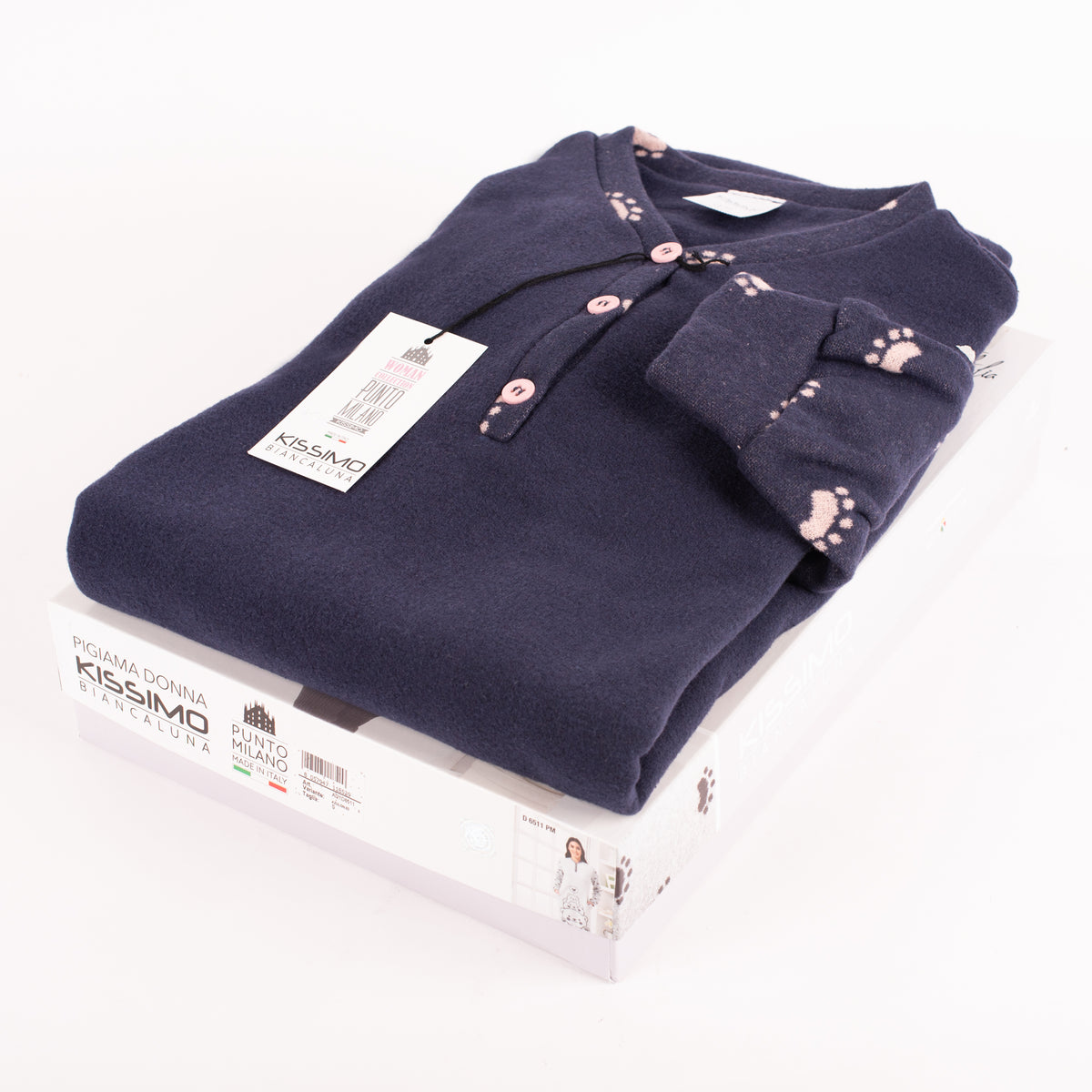 Maximaglia abitino Biancaluna D6511 punto milano orsi blu