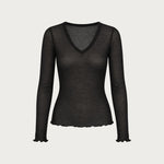 Maglia donna scollo a v in cashmere Biancaluna Elettra