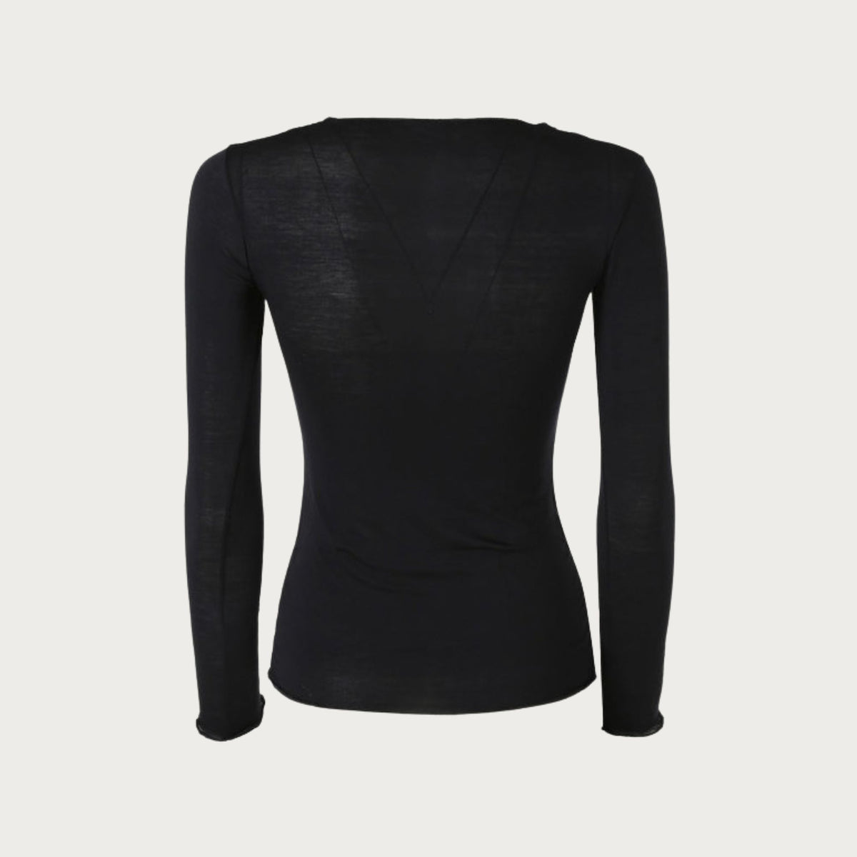 Maglia donna scollo a V con pizzo in cashmere Biancaluna Perla
