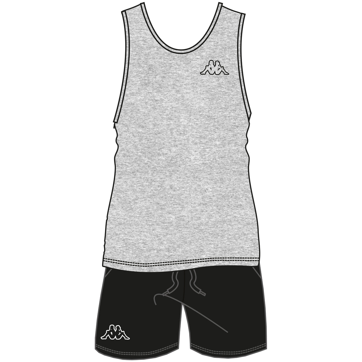 Pigiama uomo Kappa 21240A spalla larga cotone