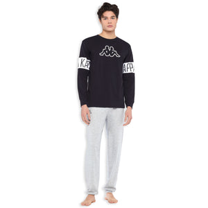 Pigiama Kappa uomo in cotone leggero sportivo KMS 22802 caviar