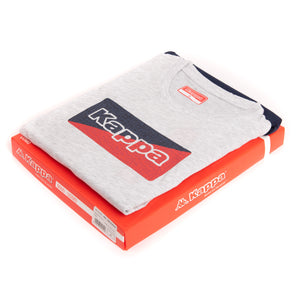 Pigiama uomo ragazzo Kappa KMS22830 100% cotone grigio