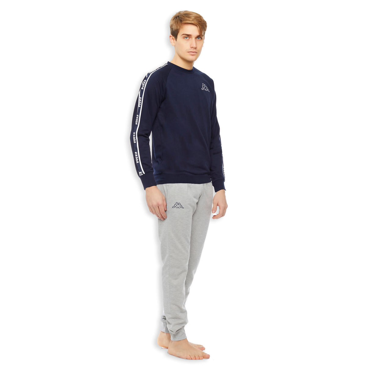 Pigiama uomo stile tuta Kappa KMS 22851 cotone Navy