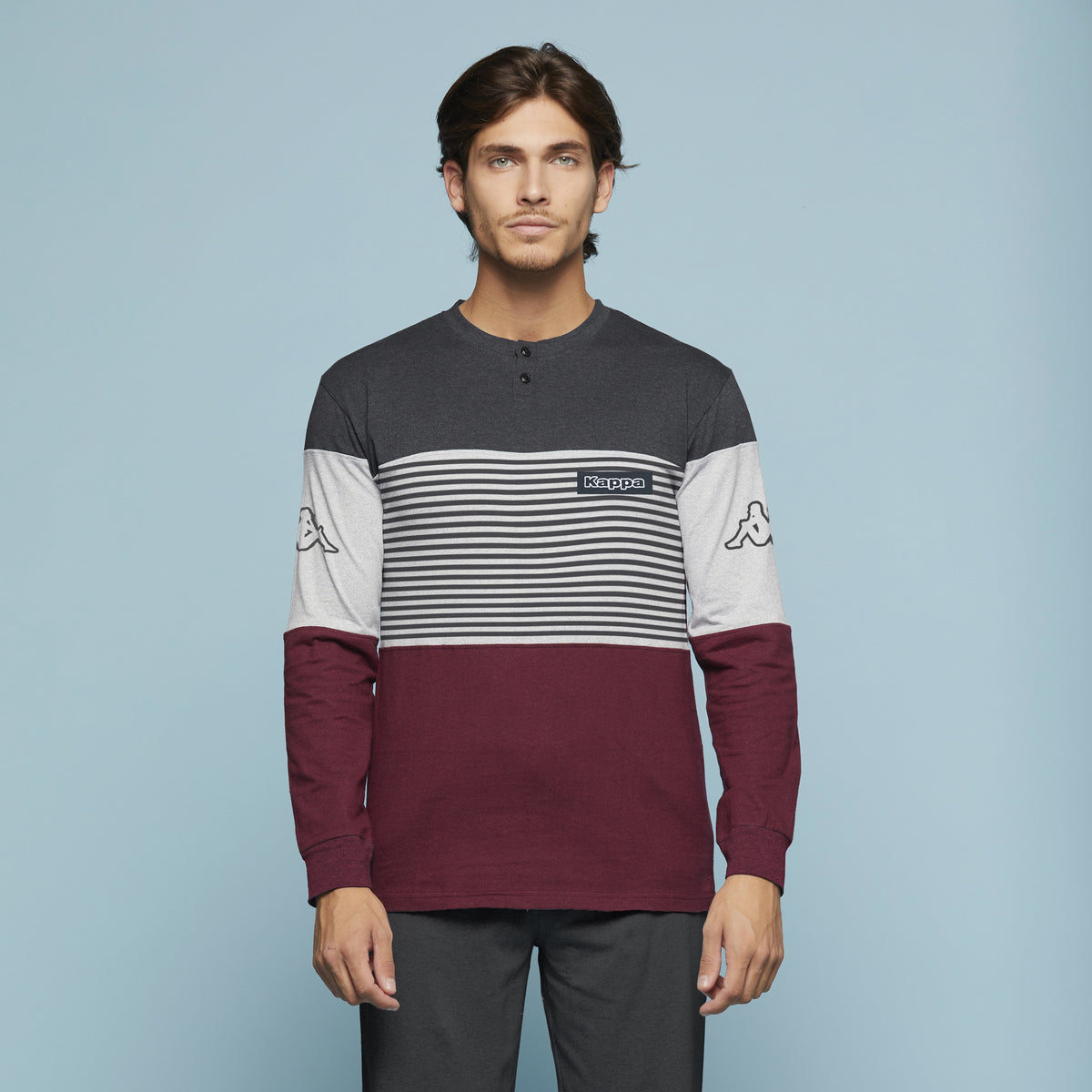Pigiama lungo uomo Kappa KMS24004 cotone leggero