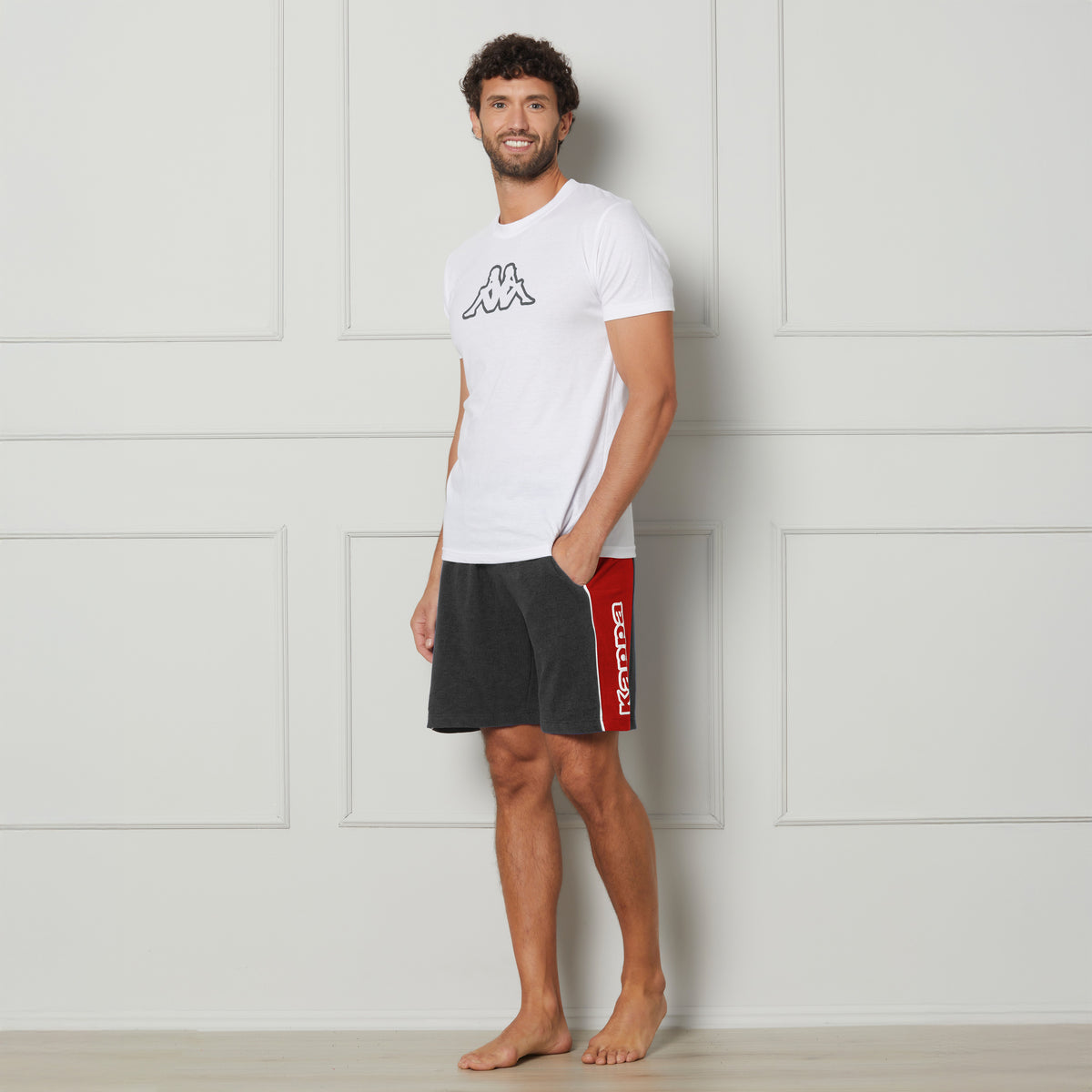 Pigiama uomo corto 100% cotone Kappa KMS25451