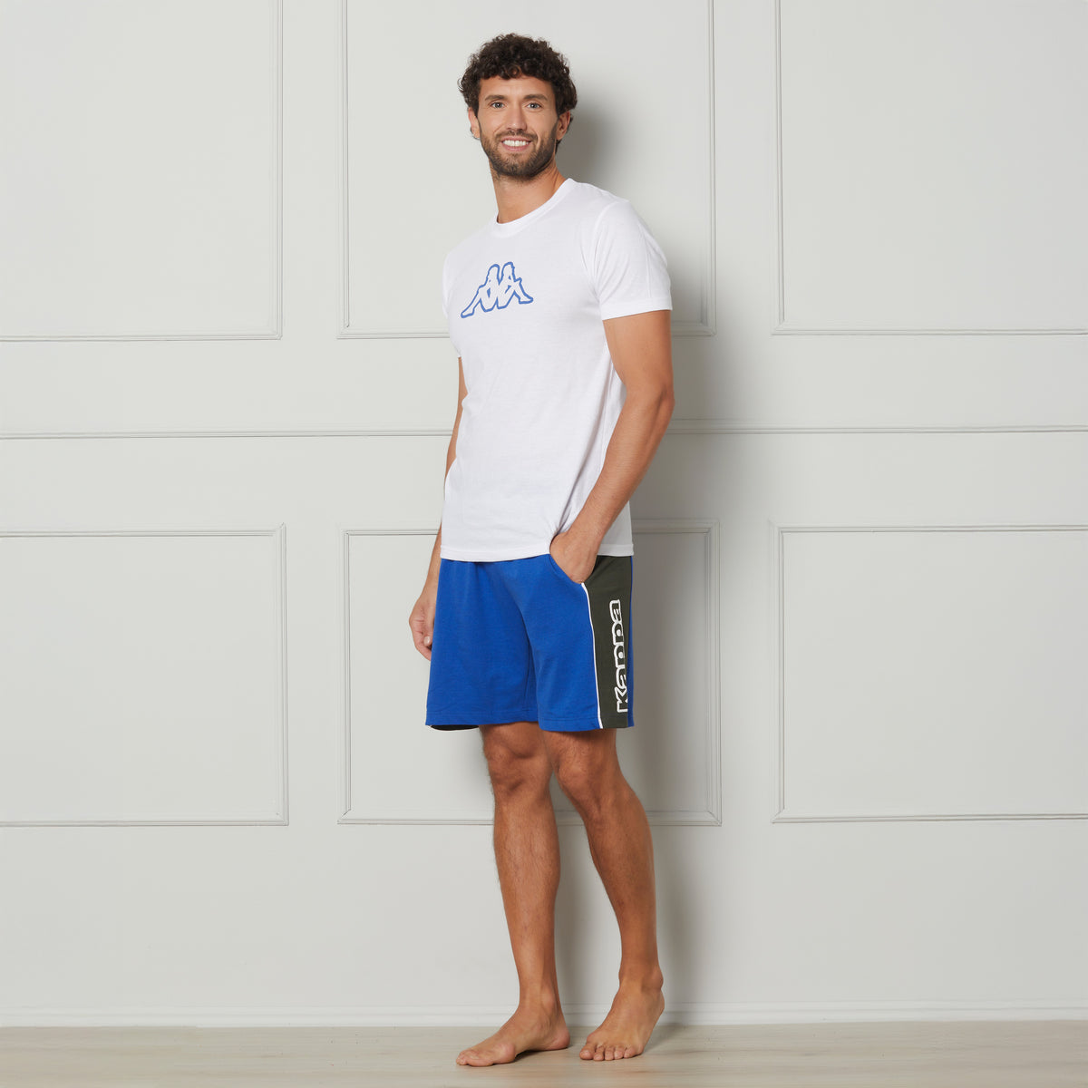 Pigiama uomo corto 100% cotone Kappa KMS25451