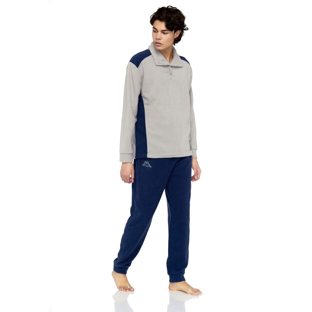 Pigiama uomo Kappa 20540 micropile collo alto con bottoncini
