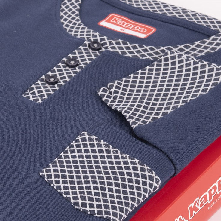 Pigiama Kappa uomo cotone caldo 21244 blu navy