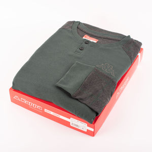 Pigiama uomo Kappa 21260 caldo cotone con polsini verde quadri