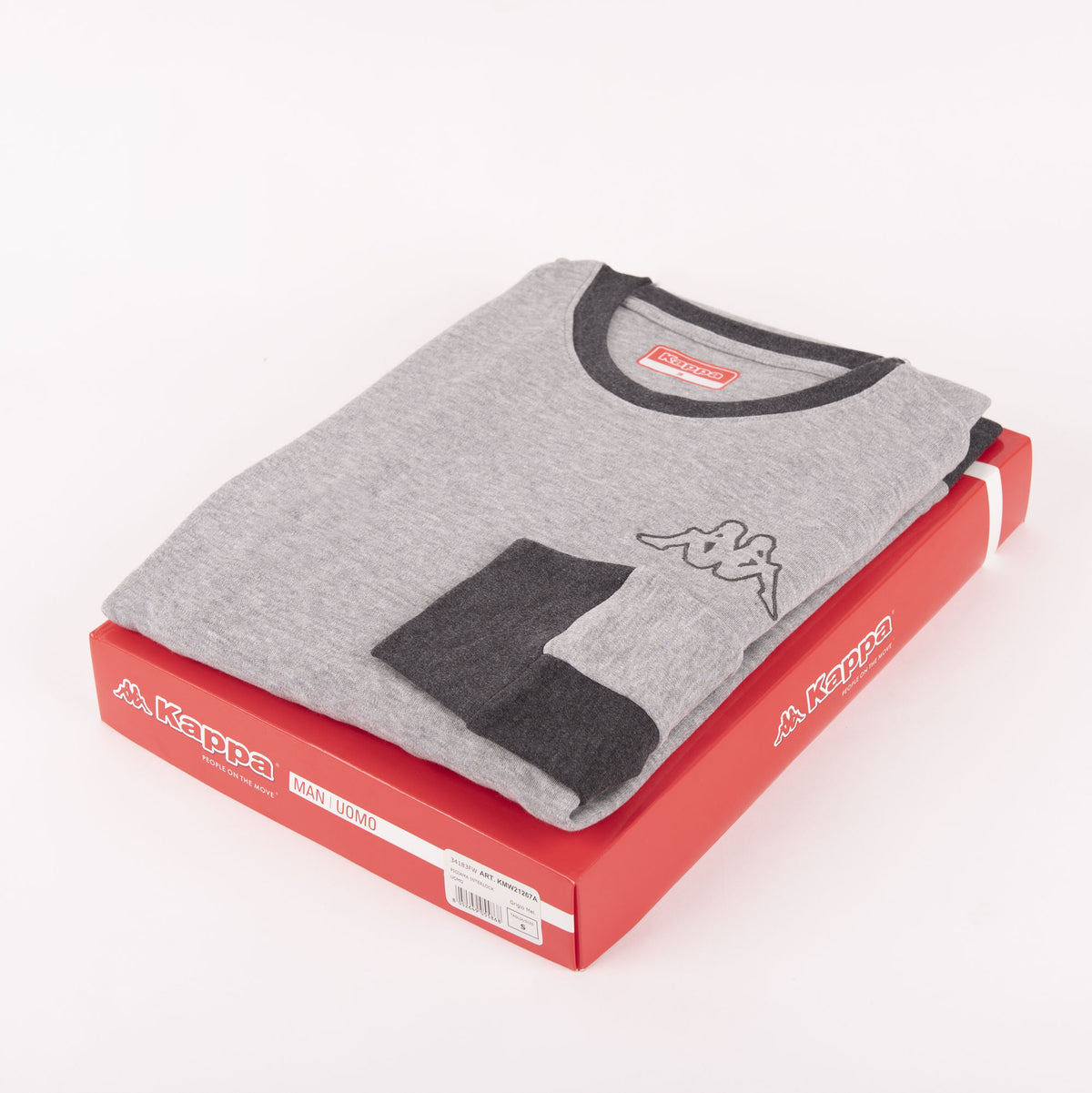 Pigiama Kappa uomo caldo cotone 21267 grigio
