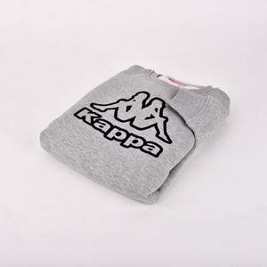 Pigiama tuta Kappa in cotone felpato sportiva 21285 grigio nero