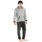 Pigiama uomo coral Kappa caldissimo 21296 grigio
