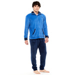 Pigiama uomo coral Kappa caldissimo 21296 azzurro royal