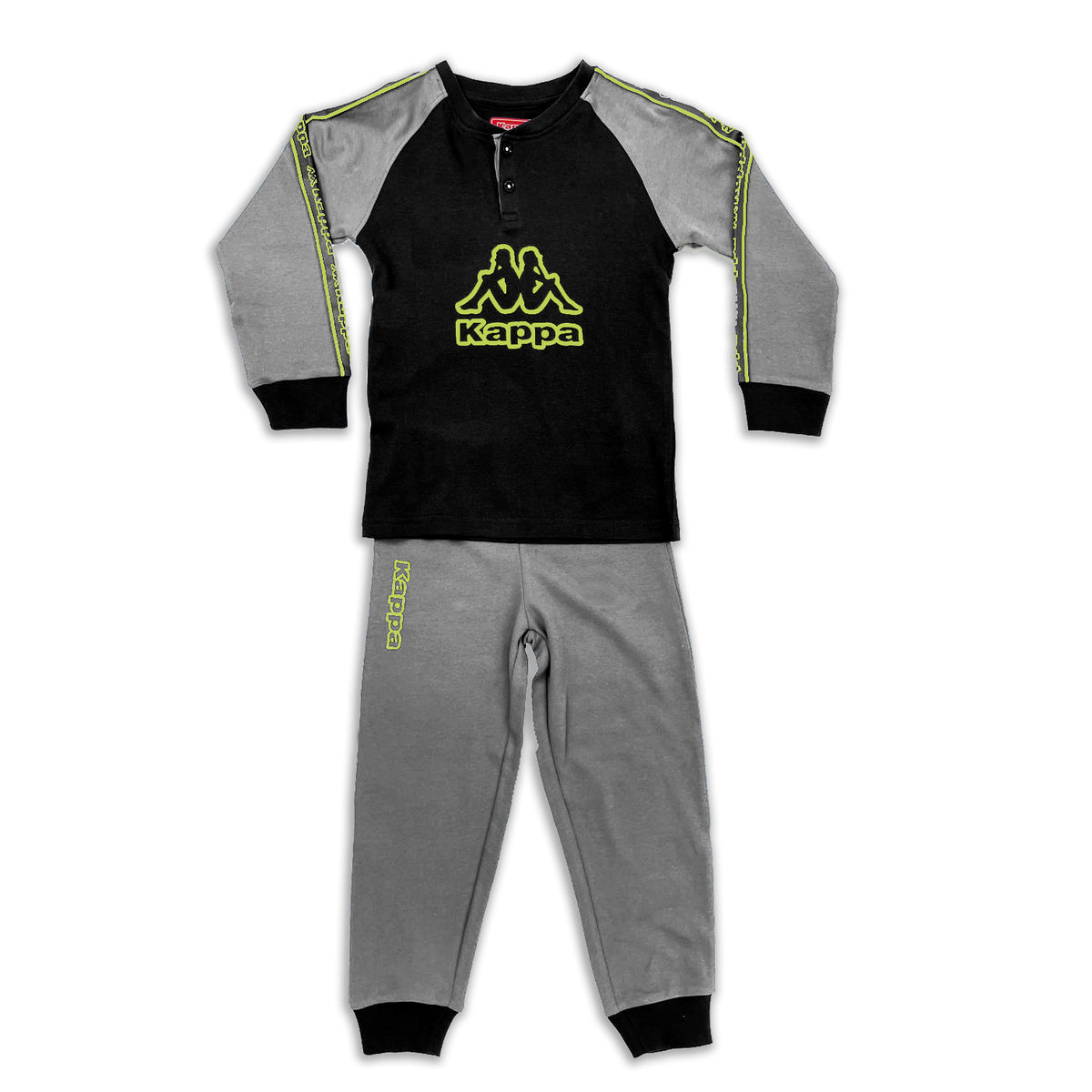 Pigiama tuta casa bambino Kappa 21425 caldo cotone grigio