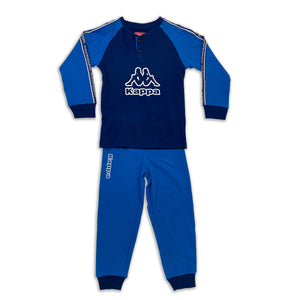 Pigiama tuta casa bambino Kappa 21425 clado cotone blu