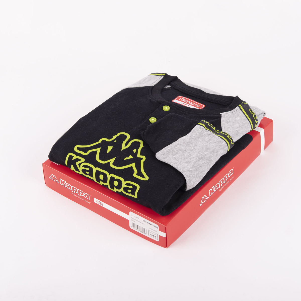 Pigiama tuta casa bambino Kappa 21425 caldo cotone grigio
