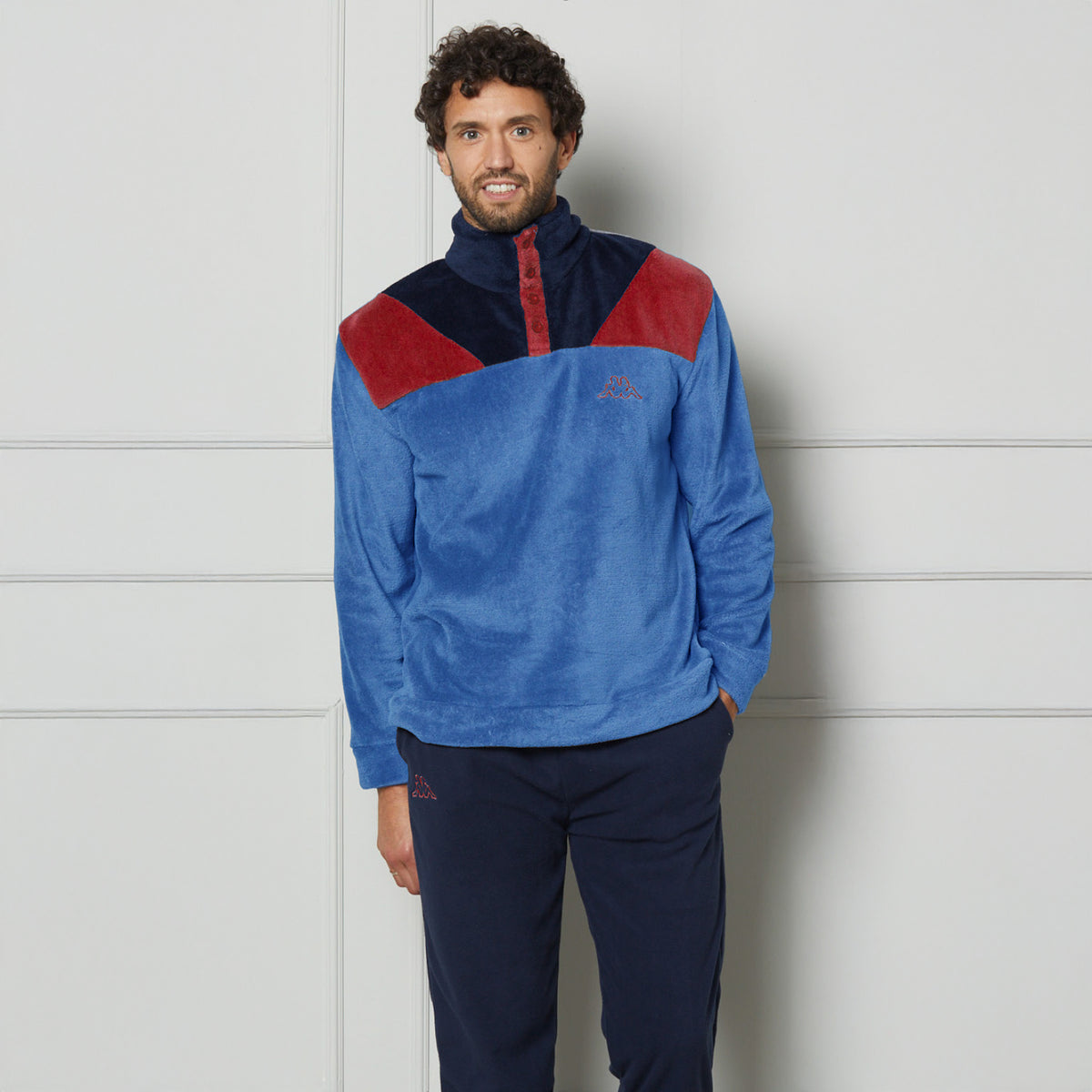 Pigiama Kappa uomo caldo pile coral collo alto 24651