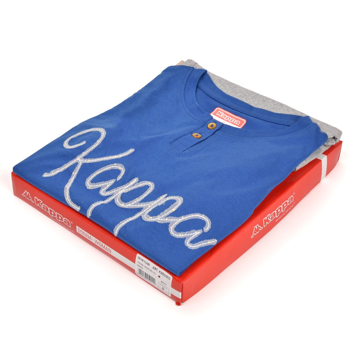 Pigiama donna Kappa donna azzurro 23823 corto estivo